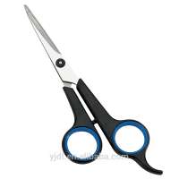 Barber rubber handle hair scissors